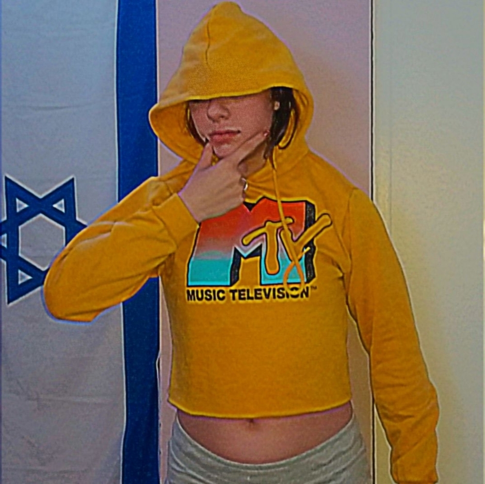 cropped hoodie
